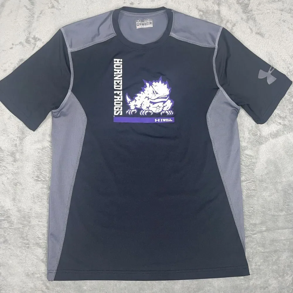 Under Armour‎ Heat Gear Compression TCU Horned Frogs Medium NWOT